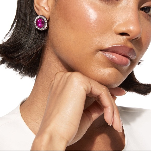 NEW! KURT GEIGER OCTAVIA GEMSTONE STUD EARRINGS - Picture 3 of 3